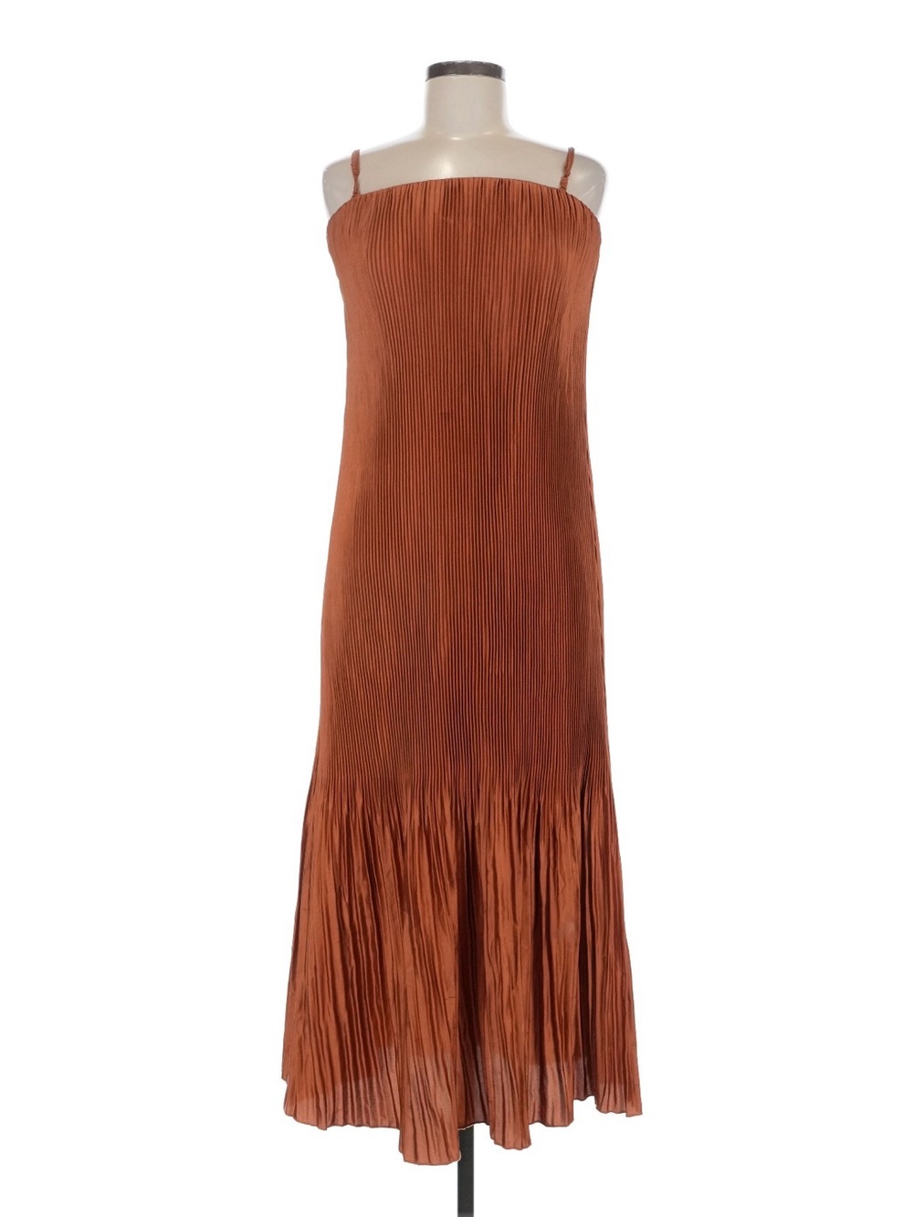 Abercrombie and Fitch Brown Pleated cocktail dress
